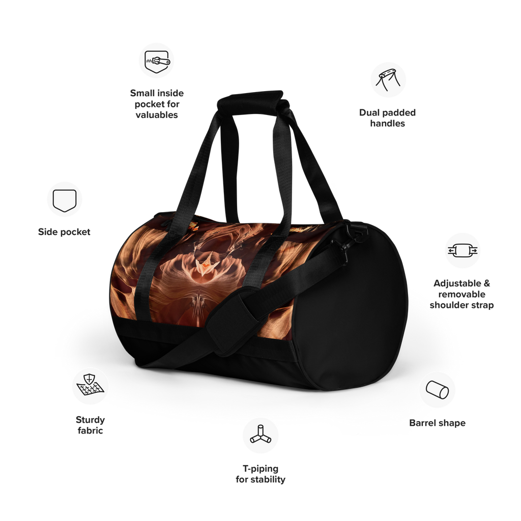 Canyon Fire gym bag