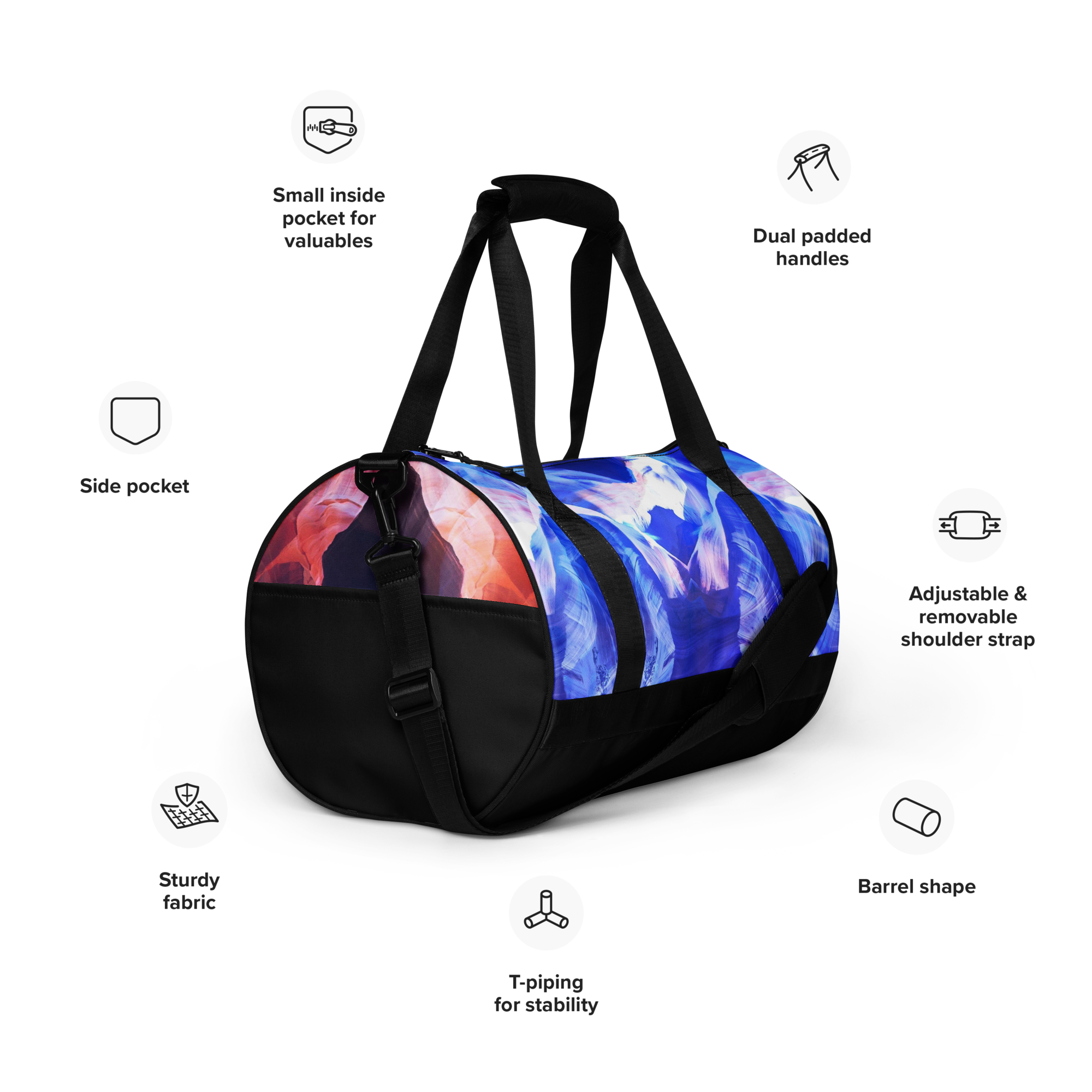 Canyon Blue gym bag