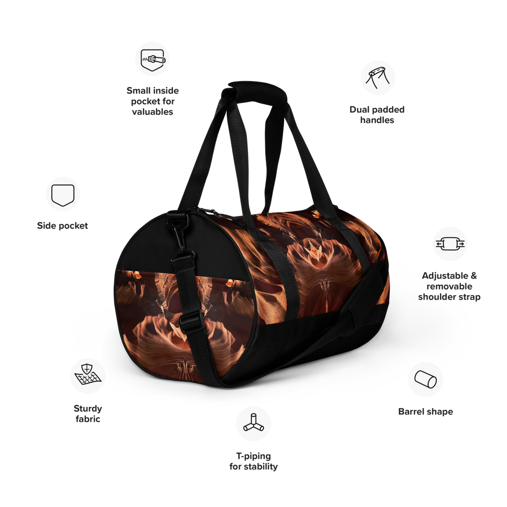 Canyon Fire gym bag