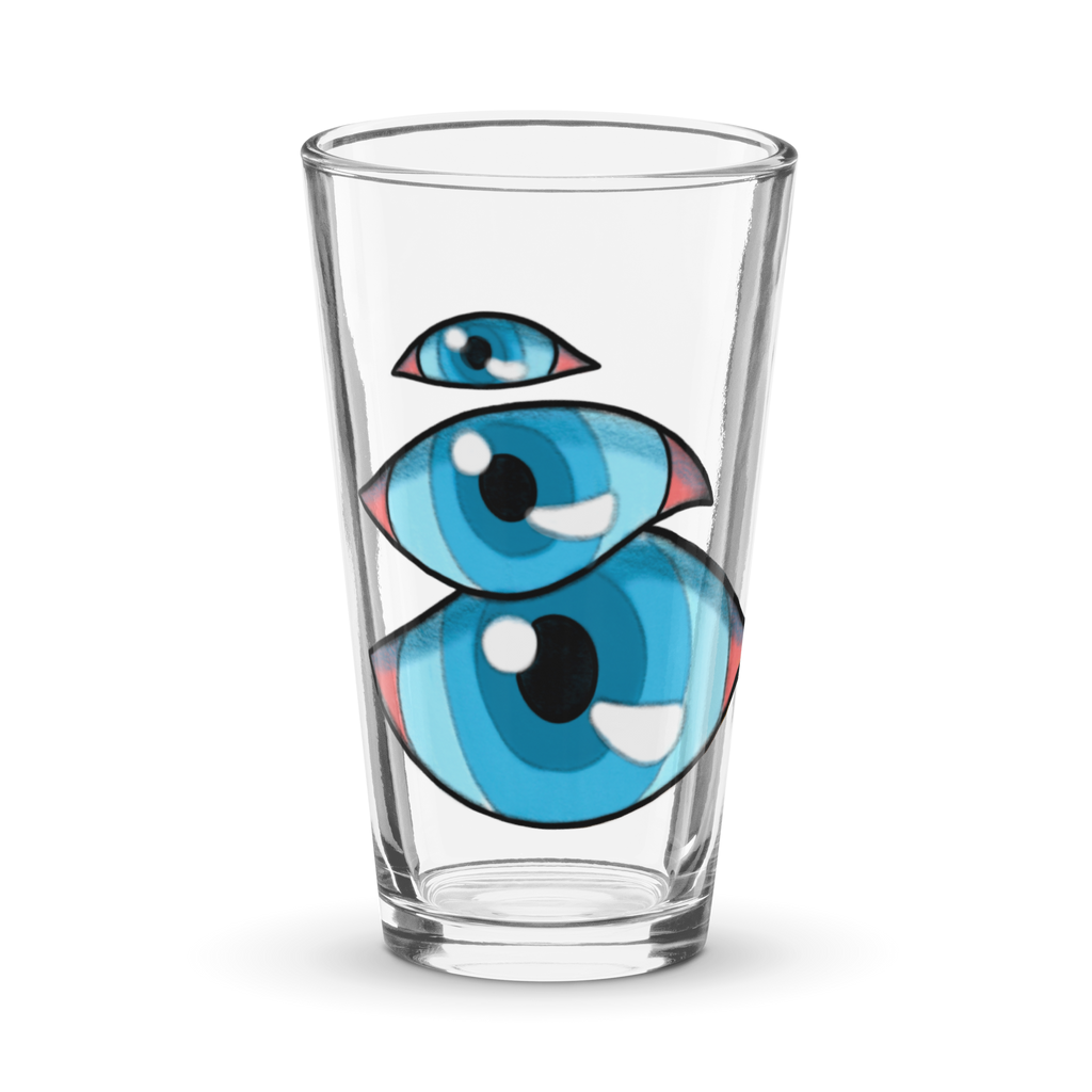 EYES Shaker pint glass
