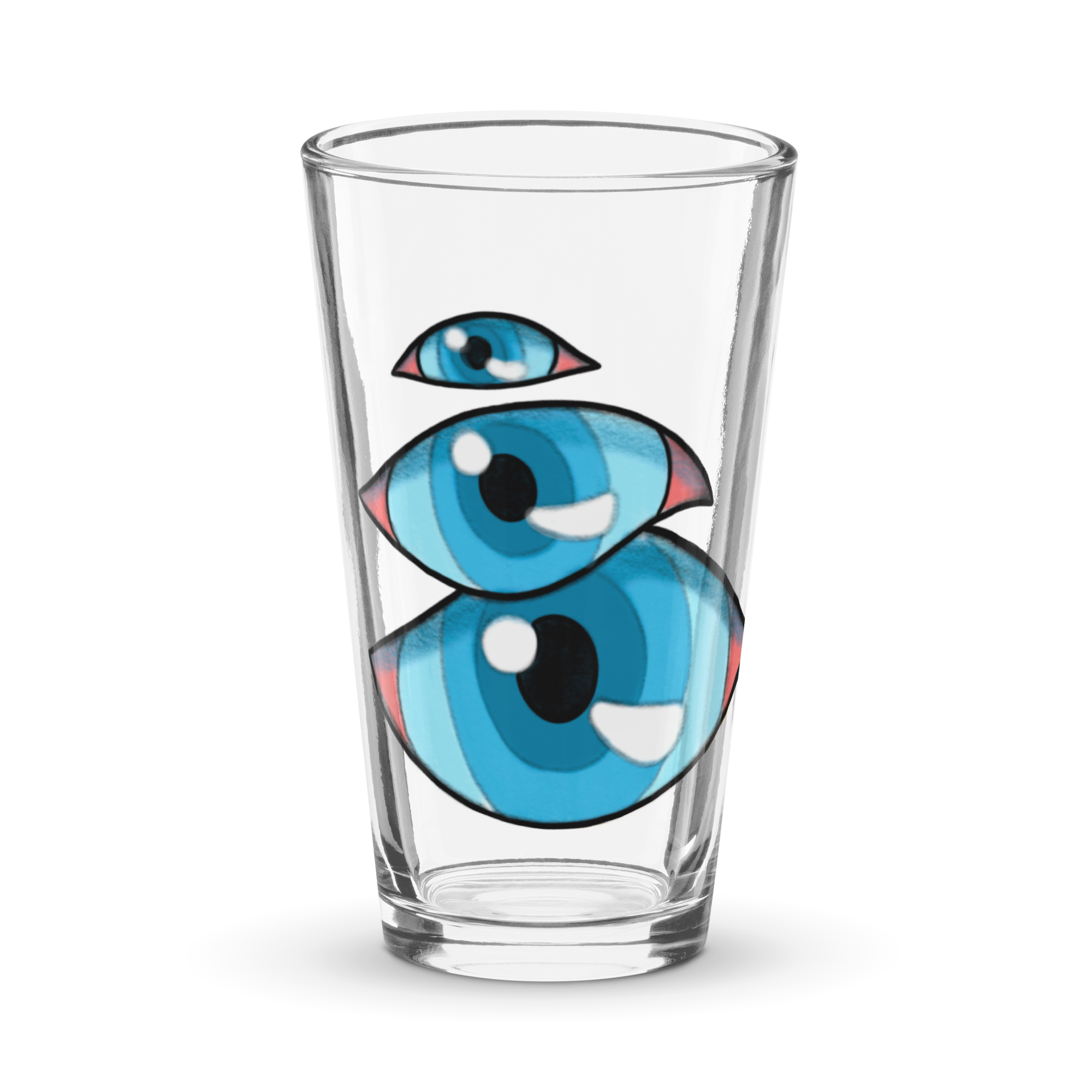 EYES Shaker pint glass